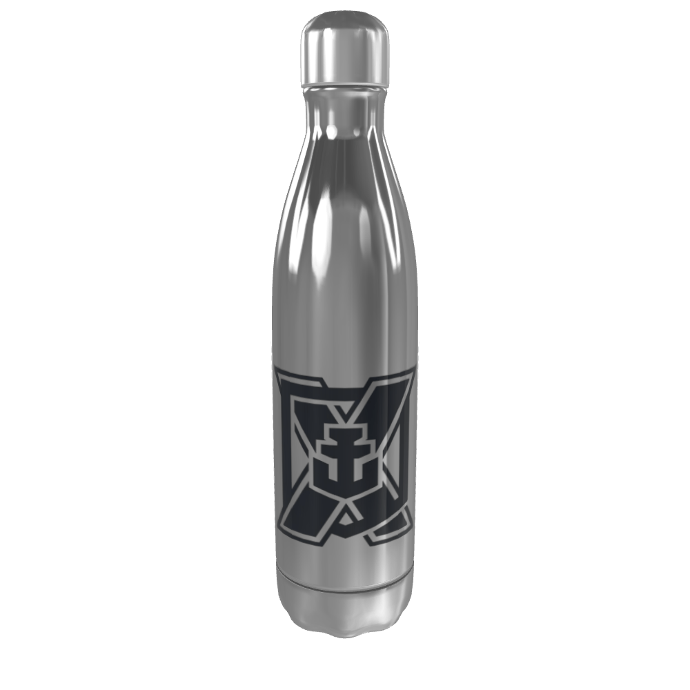 Silver Water Bottle Front